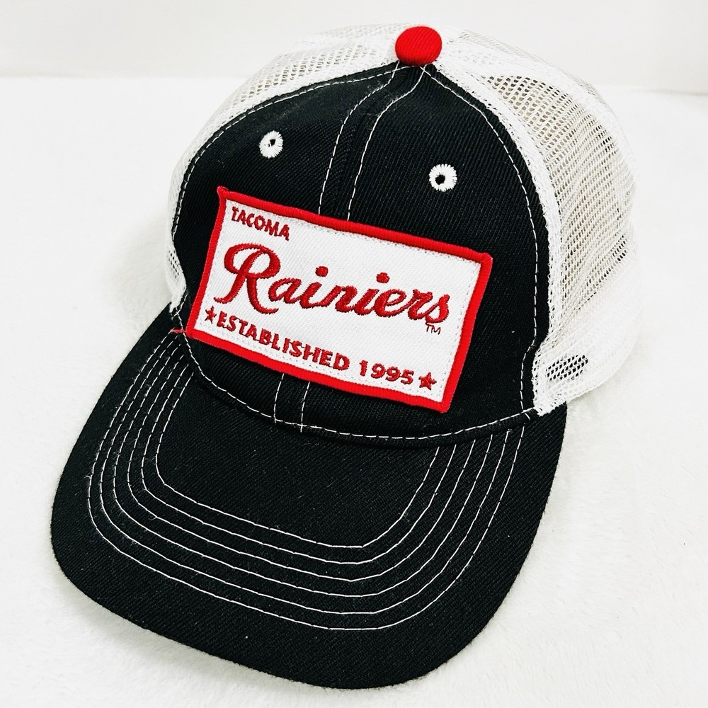 Tacoma Rainiers Minor‎ League Baseball Patch Trucker Hat Cap Adjustable Strap